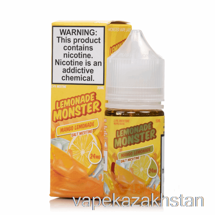 Vape Kazakhstan Mango - Lemonade Monster Salts - 30mL 24mg